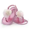 Sandały Modne nowonarodzone dziewczynka księżniczka Sandały Kwiatowe Sandały Letnie Zestaw obuwia dla niemowląt 0-18m Non Slip First Step Walkerl240429