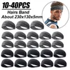 10-40pcs Ultra-Thin Sports SweatBand Cycling Head Band Yoga Hairs Bands Head Sweat Hair Bandage for Men Women 240409