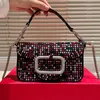 Gekleurde diamant designer tassen crossbody tas portemonnee weekend handtassen portetjes dames schoudertassen spiegel kwaliteit schuifketen kleinere stokbroodzak diner tas