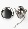 MINI Cute Stainless Steel Tea Infuser Pendant Design Home Office Tea Strainer Gift Teapot Type Creative Tea Accessories 50pcs5210101