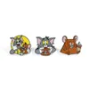 filmfilmfilm katten muis badge schattige anime films games harde email pinnen verzamelen cartoon broche backpack hoed tas kraag revers badges