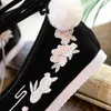 Casual Shoes Veowalk Winter Women Warm Furry Plush Foder Satin Cotton Platform Ankle Strap Low Top Ladies broderade sneakers