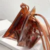 Mode Luxus transparente Geldbeutel Frauen Eine Designer -Einkaufstaschen Handtasche Messenger Handtasche einfach rqstm