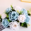 Fiori del matrimonio Bridal Bridesmaid Bouquet White Champagne Rose Artificiale Rose Bride con accessori per decorazioni del mariage