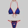 Swimwear Women's Jamaica Flag Contrast Split Bikini Set 2024 Sexy Women Swimwear Patchwork Swimsuit Hottie tenue Summer Beachwear D240429