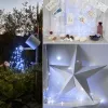 Decoraties Outdoor Solar Lights Waterproof Garden Decor Zonne -Powered Garland Kerstmis Wedding Party Led Lights Street Lamp 12/22/32/42 M