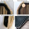 Bolsa de noite 2024 Bolsa de tendência de moda de designer de marca One ombro Crossbody Tassel Chain Messenger Dinner for Women