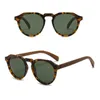 Sunglasses GCV brand high-end walnut wood eagle beak bean frame ultra light sunglasses with delicate and fashionable polarization for men women H240429