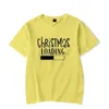 T-shirts masculins courts slve ts t-shirt t-shirt Chargé de Noël t-shirt bonne année