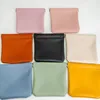 Storage Bags Snaps Closure PU Leather Makeup Pouch Multifunctional Organising Bag For Women Girls