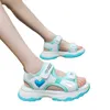 Girls Sandals 2024 Summer Big Kids Beach Fashion Sports Soft Soled Childrens for Little 240425