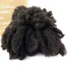 Afro Kinky Curly verrouille les cheveux Microlocs Human Braiding Hair Balk Hair pour tresser Double Drawn Box Crochet Traids 4C 240423
