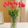 Fiori decorativi tulipani in silicone bouquet realistico realistico di alta qualità tocco di fiore artificiale 5 teste decorazioni per la casa