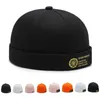 Beanie/Skull Caps Vintage Mens Summer Cotton Brimless Skullies Cap Soft Top Hip Hop Hat Multipurpose Beanie Hat Solid Street Portable Docker Hats d240429