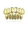 Hip Hop Gold Teeths Grillz Top Bottom Grills Mouth dentaire Punk Teeth Caps Cosplay Party Tooth Rappeller Jewelry Gift 1998367