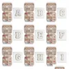 Boîtes bijoux Couleur de voyage blanc Couriers personnalisés anniversaire pour femmes adolescents de Noël filles initiales de lettres de gouttes Packin Otu9m