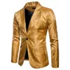 Męskie kurtki dla mężczyzn garnitur bankietu garnitur ślubny garnitur baru nocnego klubu blezer men tops jasny garnitur Paisley Blazer Fashion Suit T240428
