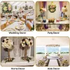 Cougies Golden Boldle Bolllers Sirmaid Flower Stand Decorations de table de mariage Metal Stand Candlestick pour le décor de fête d'anniversaire de mariage