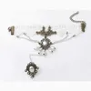 Cadeia de bracelete gótica da moda vintage renda artesanal Big Crystal Wrap Wrap Bracelets Bangles para mulheres Presente de Natal