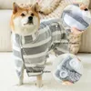 Dog Apparel Warm Bathrobe Soft Comfortable Fast Drying Bath Bags Adjustable Polyester/Coral Velvet Pet Coat