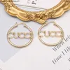 Großer Luxusschuh Gold Silber Hoop Ohrring für Frauen Frauen Orrous Girls Inlay Crystal Ohrohrschweiß Set Designer Schmuck Ohrring Valentinstag Geschenkverlobung