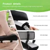 Yastık 2pcs Sandalye Ergonomik Kolçak S siyah bilgisayar kolunun bellek köpük pedleri ile basınç kabartması