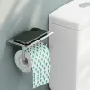 Ustaw aluminium aluminiowy Papier papieru toaletowego Półka z tacą