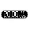 LED Digital Wall Clock Remote Control Electronic Mute Clock med temperaturdatum Vecka Visning 15-tums Timingfunktionsklocka 240417