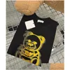 T-Shirts Designer Tees Kids Fashion Boys Girls Summer Caual Letter Printed Tops Baby Child T Shirts Stylish Trendy Tshirts Black White Otjpp