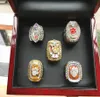 5 PCS Clemson Tigers National Ring Set avec Boîte d'affichage en bois Solid Men Fan Brithday Gift Whole Drop 6949529