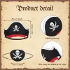 Toys 624 Sets Kids Pirate Birthday Party Favors Captain Pirate Hat Costume Patch iatable Swords Adults Halloween Cosplay