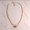 Collana kendrascott designer di lusso gioielli k temperamento doublelayer catena collana geometrica ovale per donne kendrascott gioielleria alla moda 4926