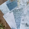 Wrap regalo 6pas/sacchetto retrò neve blu chiaro bckoground materiale fai da te decorazione di topi junk diario