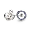 Stud Crystal 12mm Snap Earrings Mini Button Earring for Women Snaps Jewelry Drop Delivery DHGARDEN DH1BB