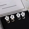 Top Flowers oorbellen letter clip-ons oorbellen voor vrouwen luxe ontwerp oorbellen eenvoudige hangende sieraden