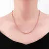 Hangende kettingen Russische 585 paarse gouden ketting verguld met 14k roos gedurfde brede Japanse trui keten klassieke ontwerp sieraden voor vrouwen