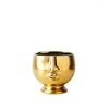 Vasen kreative Keramikvase Goldene Gesicht abstraktes halbe menschliche Kopfblume Arrangement Home Dekoration Kunsthandwerk