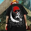 Mens TShirt 3d Bushido Print Short Sleeve For Men Retro Street Trend Man Clothes Oversized Loose Tees HipHop Tops 240428