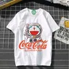 T-shirt femminile doraemon estate abbigliamento kawaii anime manica corta top top estetica t-shirt divertente y2k grounge yk2 abbigliamento da strada2403