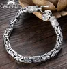 925 Sterling Silver Bangles armbanden voor mannen Punk Rock Bracelet Homme Men039S Fashion Jewelry GiftLink Chain Link2485658