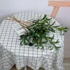 Dekorativa blommor Simulerade blommig bröllopsfirande Grön växt Rekvisita Silk Artificial inomhusdekoration 70 cm olivgrenar
