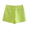 Shorts femminile volalo da donna Fashion Candy Color Asymmetrical Gonnets Topche con cerniera Chic Pantalone Cortos