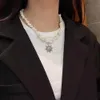 Catena di clavicola di cristalli guarigione Womens hip-hop ghiaia gemma pietra retrica in stile etnico cravatta in pietra naturale in pietra naturale collana