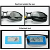 Hommes lunettes de soleil pochromiques polarisées conduisant des lunettes de caméléon de pêche Changement couleur soleil Vision nocturne UV400 Eyewear 240423