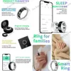 Ankomst 2024 R8 Smart Ring Sports Intelligent Ring Bluetooth Health Tracker Heart Rete Sleep Monitoring med laddningsfall 240423