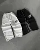 Pantalones para hombres Proteger jogging y2k hombre harajuku carta de hip hop bordado vintage negro holgado alto cintura ancha de pantalón streetwear