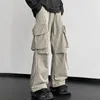 Herrenhosen Männer Frachtband Hip Hop joggen männliche lässige Streetwear Harem Hosen Taschen elastische Taillenfrau Joggingpantshose