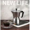 Set calda 50 ml 1 tazza di caffettiera in alluminio 50 ml 1cup caffettiera per caffettiera percolatori espresso colaratrice moka pot pot cola di moda elettrica