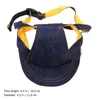 Abbigliamento per cani Sun Protection Pet Baseball Cap Travel ha un mini cappello di paglia messicano per il cucciolo di denim