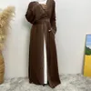 Abaya Dubai Luxury Long Dresses Diamonds Gorgeous Party Style Muslim Modesty Robe Islams kläder Khimar Ka Ramadan Kimono 240423